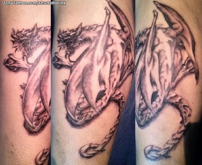 Foto de tatuaje Dragones, Fantasía