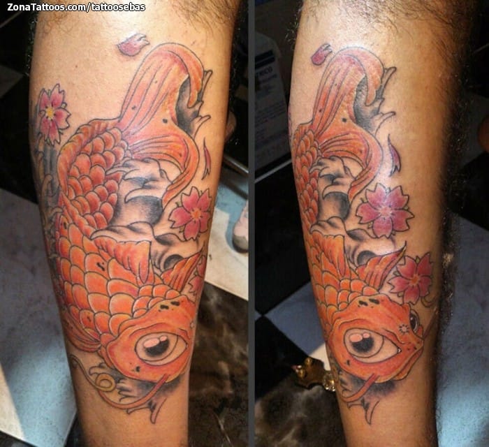 Foto de tatuaje Koi, Peces, Animales