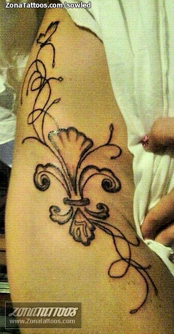 Foto de tatuaje Flor De Lis