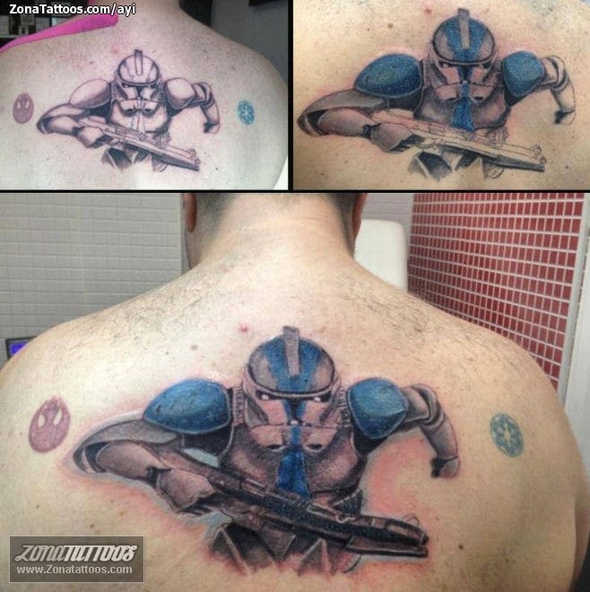 Foto de tatuaje Star Wars, Espalda