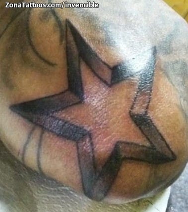 Foto de tatuaje Estrellas, Codo