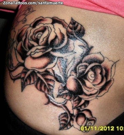 Foto de tatuaje Flores, Rosas