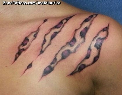 Foto de tatuaje Hombro, Grietas