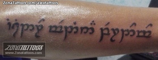 Tattoo photo Elvish, Forearm