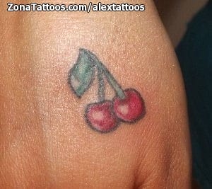 Foto de tatuaje Cerezas, Frutas