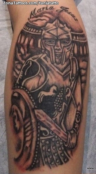 Foto de tatuaje Gladiadores, Guerreros