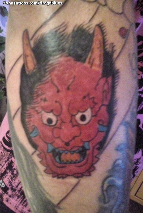 Tattoo photo Asian, Demons