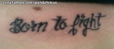 Foto de tatuaje Letras, Frases