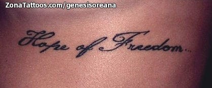 Foto de tatuaje Letras, Frases