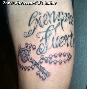 Foto de tatuaje Letras, Frases, Llaves