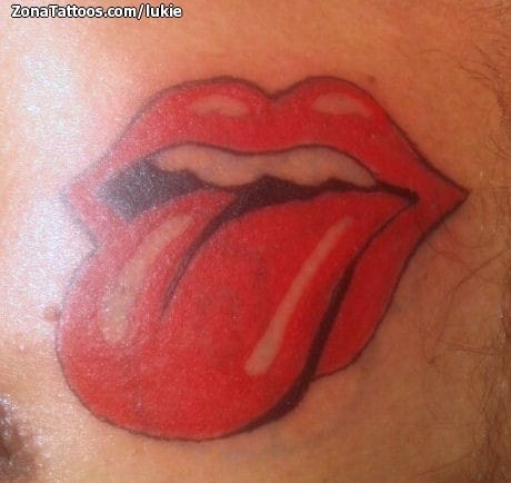 Tattoo photo Rolling Stones, Logos, Chest