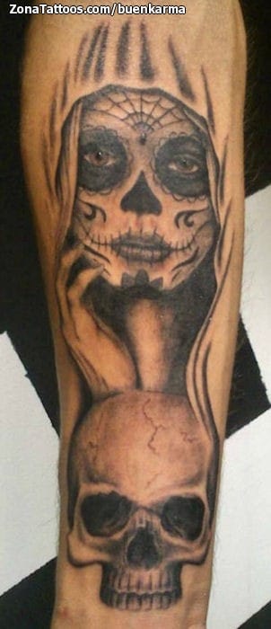 Tattoo photo Catrina, Skulls