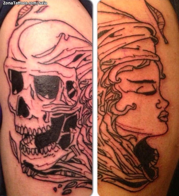 Tattoo photo Skulls, Faces