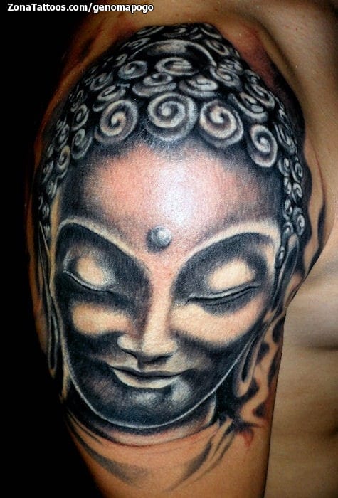 Tattoo photo Buddha, Hindus, Arm
