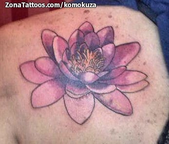 Foto de tatuaje Hombro, Flores, Lotos