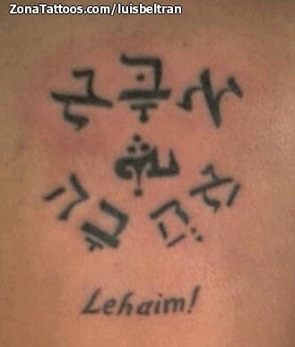 Tattoo photo Aramaic language