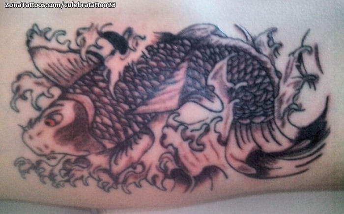 Foto de tatuaje Peces, Koi, Orientales