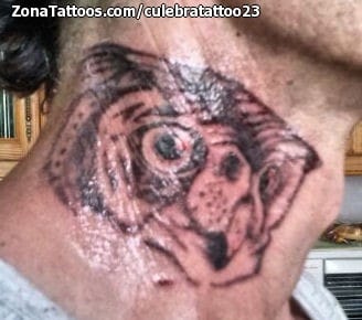 Tattoo photo Owls, Birds, Neck