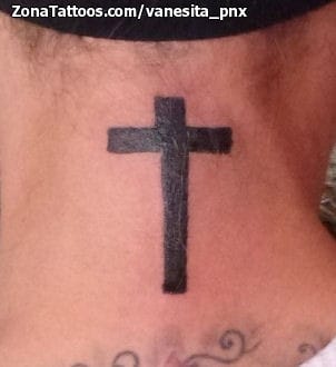 Foto de tatuaje Cuello, Cruces, Religiosos