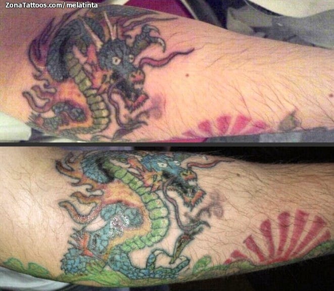 Foto de tatuaje Dragones