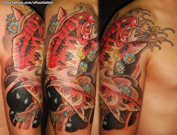 Tattoo photo Asian, Koi, Fish