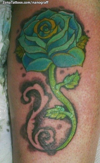 Tattoo photo Roses, Flowers