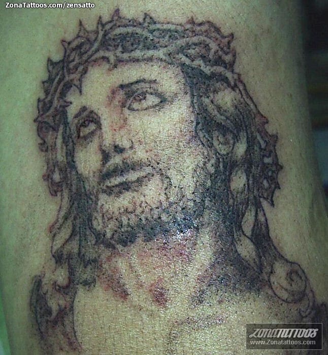 Tattoo photo Christ, Religious