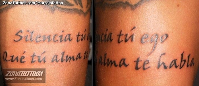 Foto de tatuaje Letras, Frases, Brazo