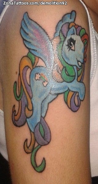 Foto de tatuaje My Little Pony, Brazo