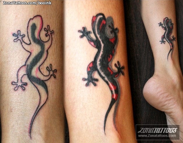 Foto de tatuaje Lagartos, Cover Up, Animales