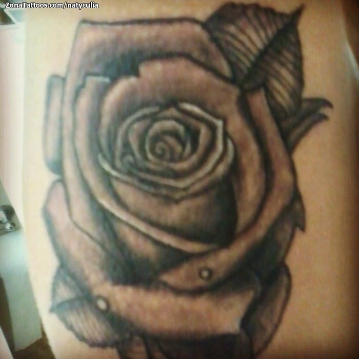 Tattoo photo Roses, Flowers