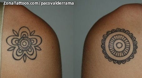 Foto de tatuaje Hombro, Flores