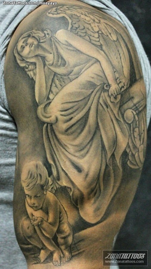 Foto de tatuaje Brazo, Ángeles