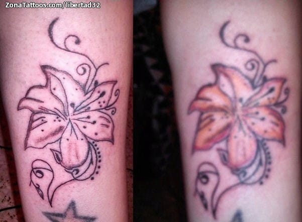 Tattoo photo Flourish, Flowers