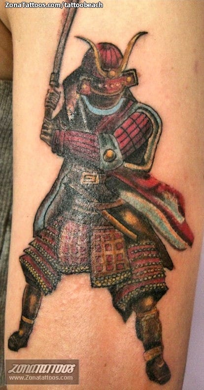 Tattoo photo Samurai, Arm, Asian