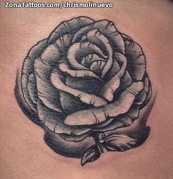 Tattoo photo Roses, Flowers