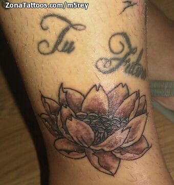 Foto de tatuaje Lotos, Flores