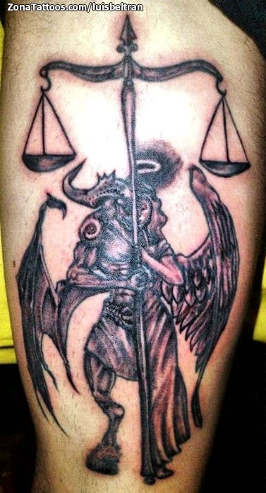 Tattoo photo Angels, Demons, Libra