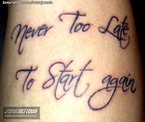 Tattoo photo Messages, Letters