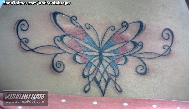 Tattoo photo Butterflies, Tribal, Flourish