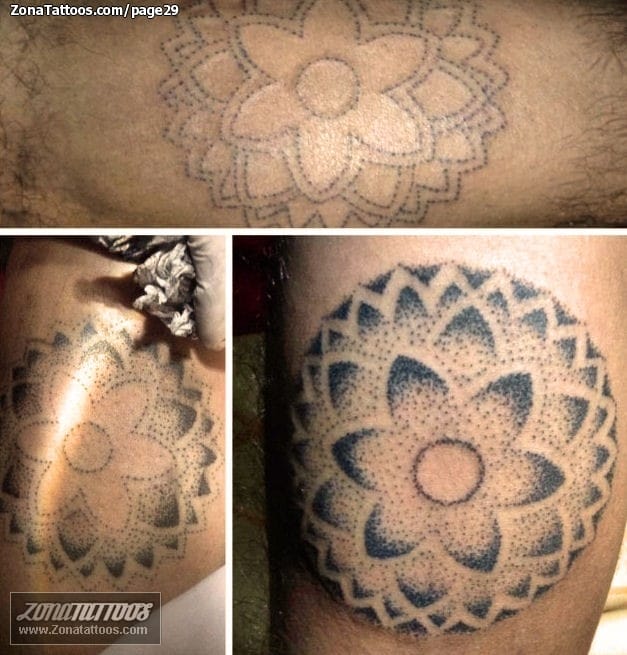 Tattoo photo Mandalas, Pointillism