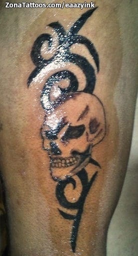 Foto de tatuaje Calaveras, Tribales