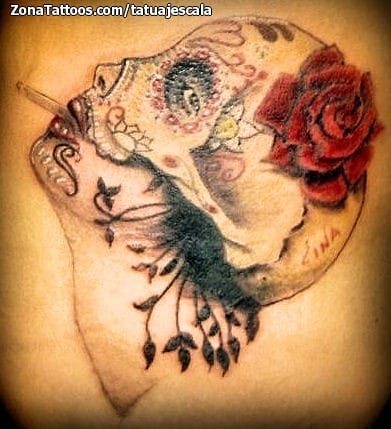 Tattoo photo Skulls, Catrina, Roses