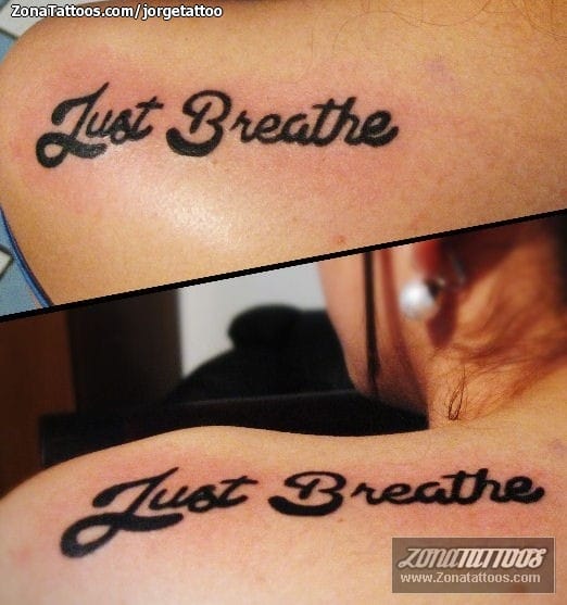 Foto de tatuaje Letras, Hombro