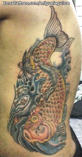 Foto de tatuaje Koi, Orientales, Peces