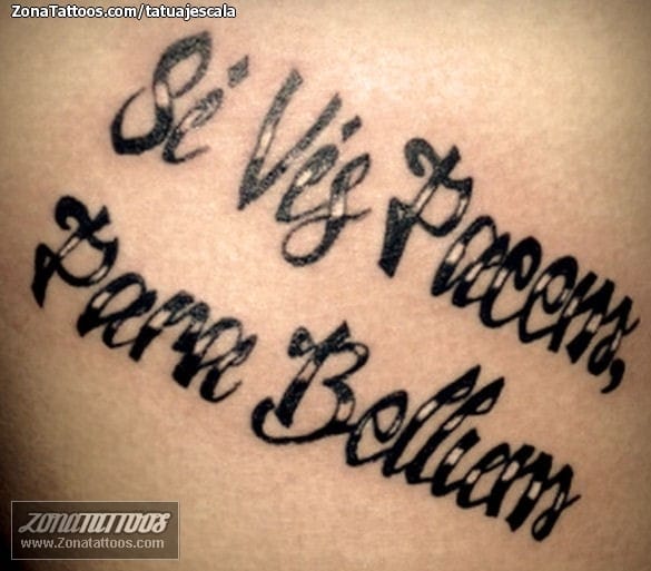 Tattoo photo Messages, Letters