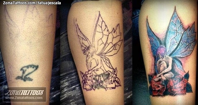 Foto de tatuaje Hadas, Rosas, Flores