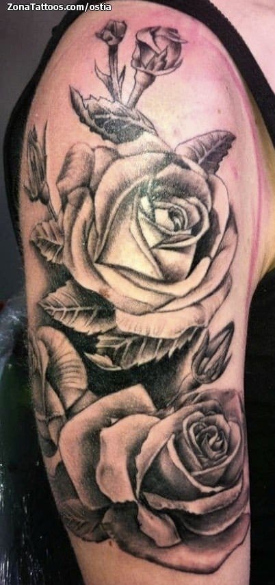 Foto de tatuaje Rosas, Flores, Brazo