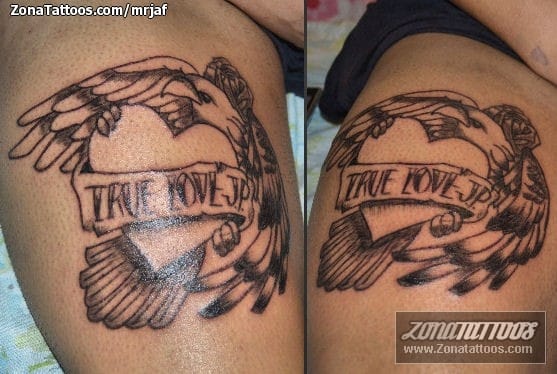 Foto de tatuaje Animales, Letras, Aves