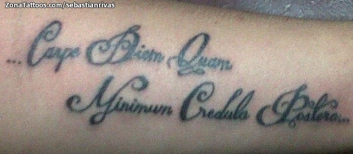 Tattoo photo Messages, Letters